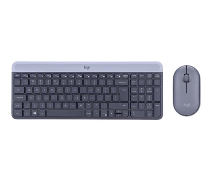 Zestaw klawiatura i mysz Logitech MK470 grafitowy